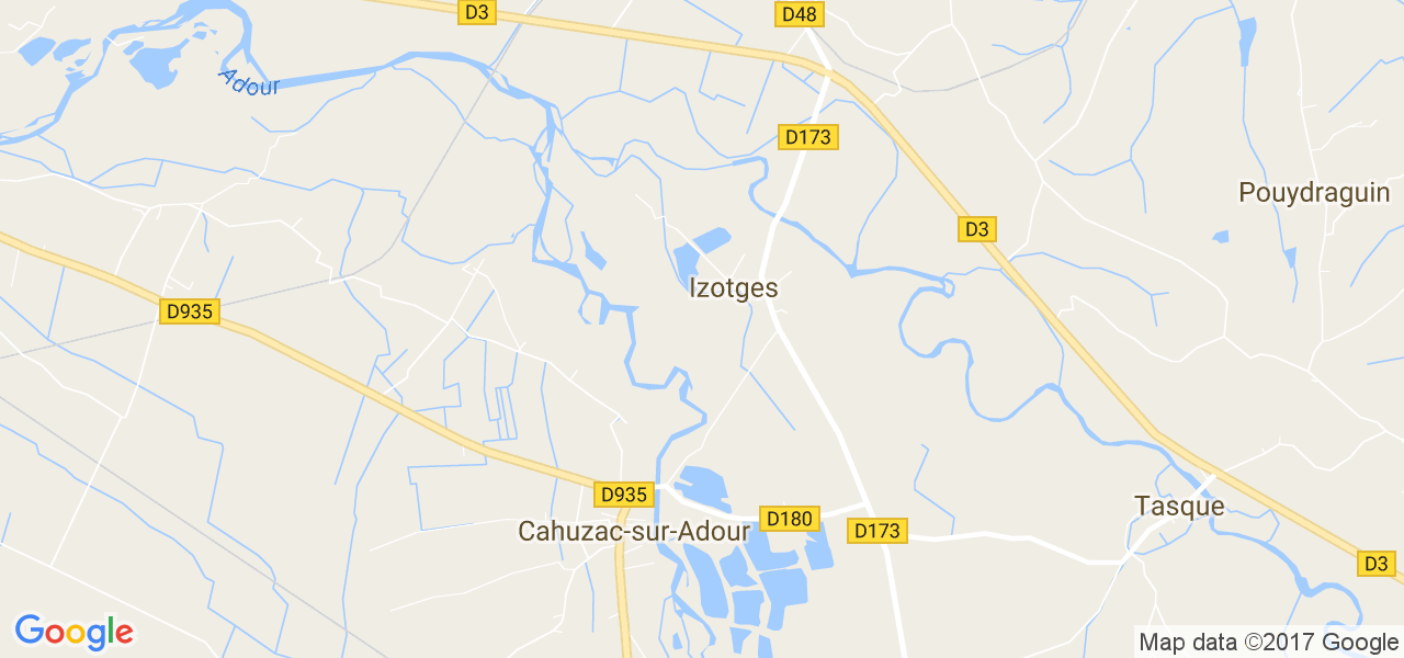 map de la ville de Izotges