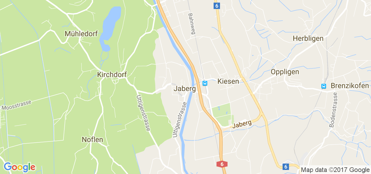 map de la ville de Jaberg