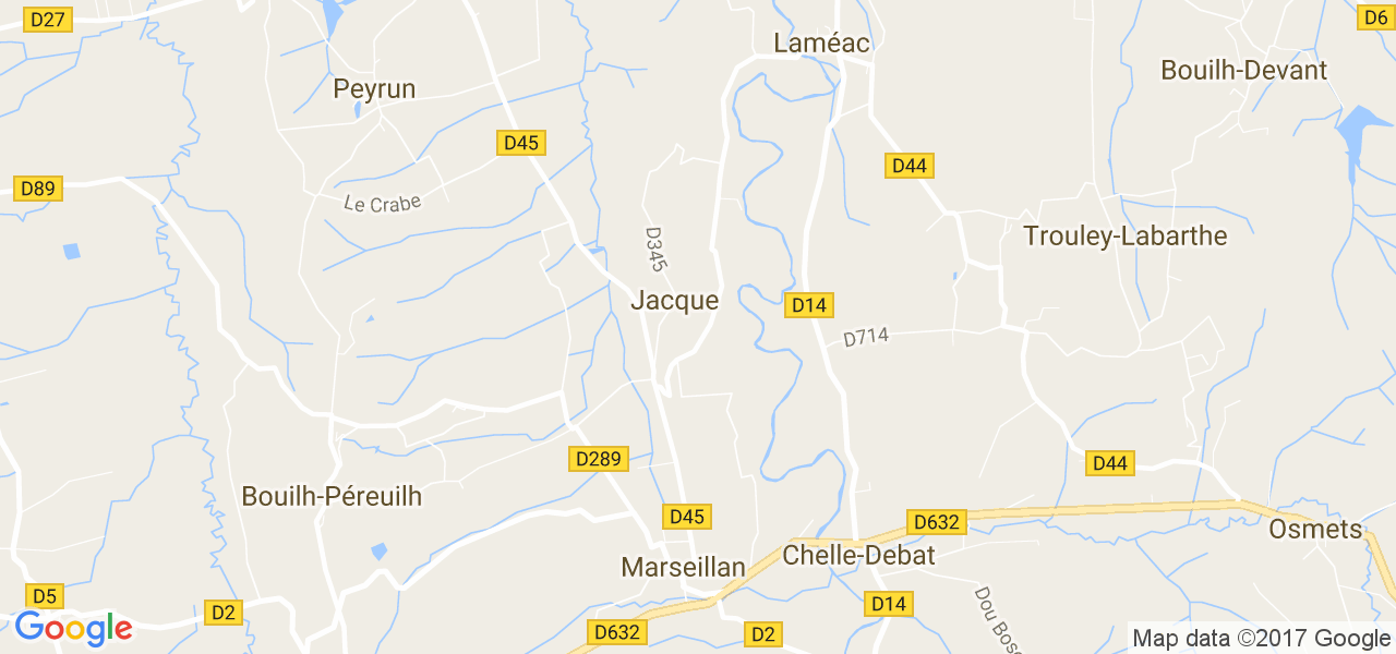 map de la ville de Jacque