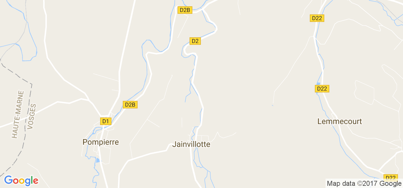 map de la ville de Jainvillotte