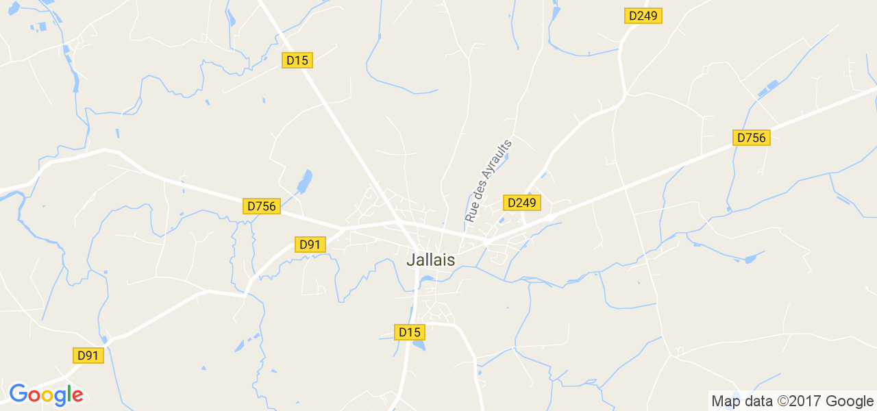 map de la ville de Jallais