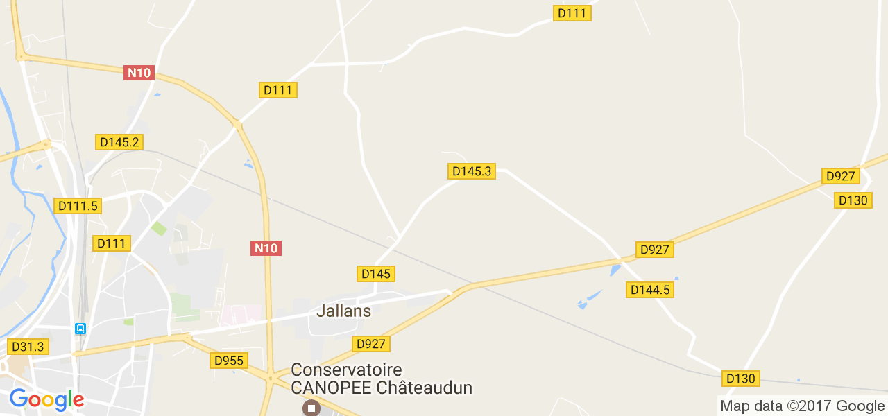 map de la ville de Jallans