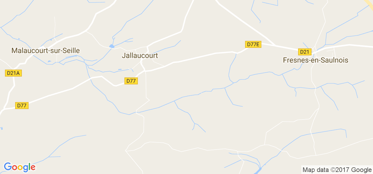 map de la ville de Jallaucourt