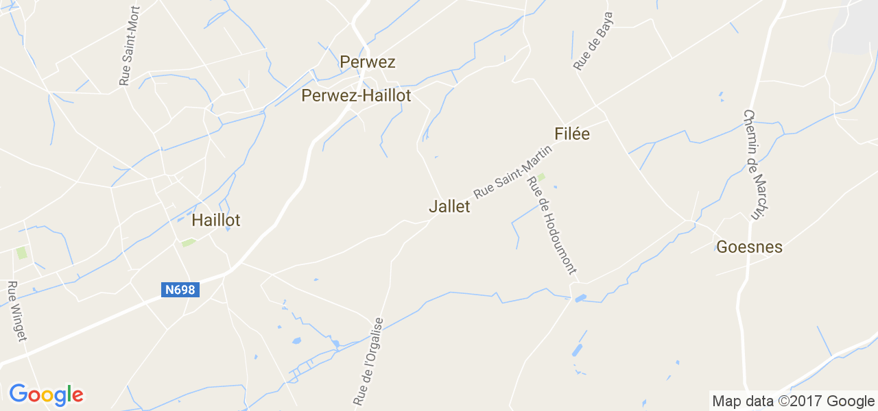 map de la ville de Jallet