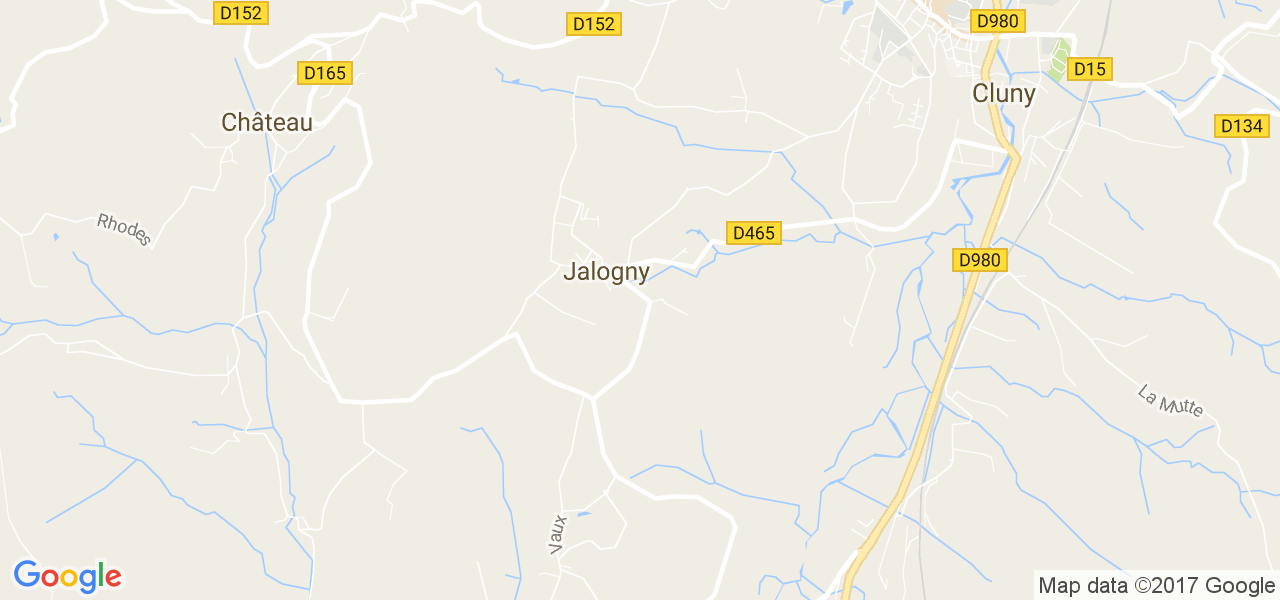 map de la ville de Jalogny