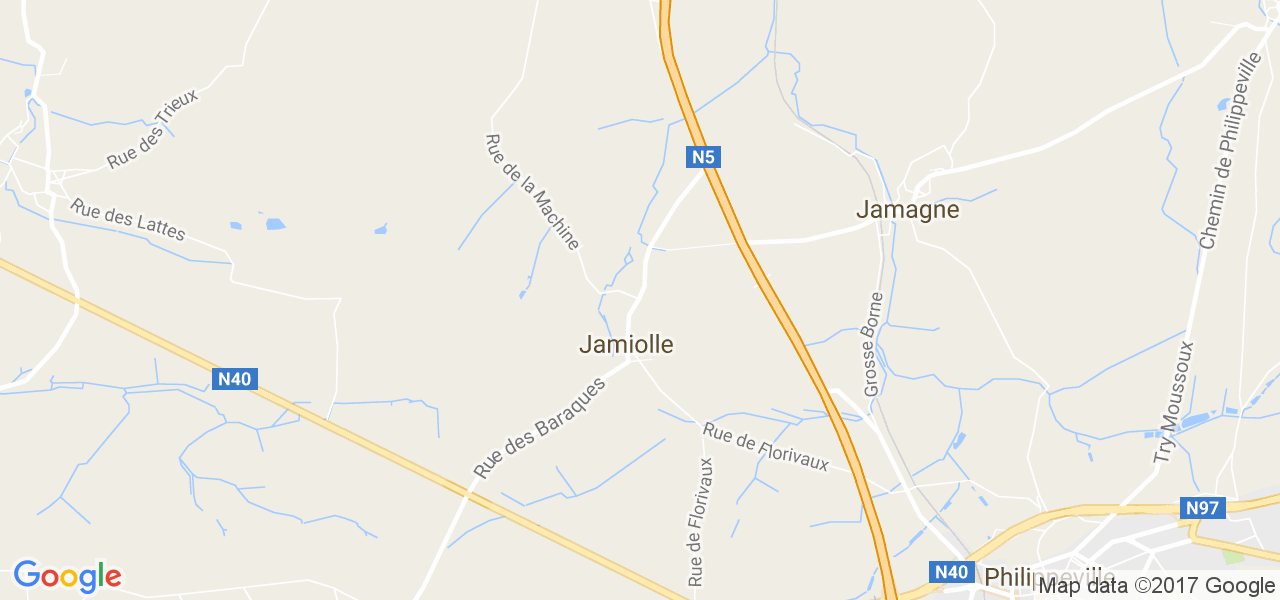 map de la ville de Jamiolle