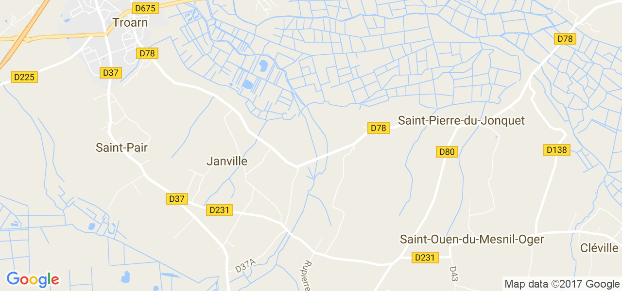 map de la ville de Janville