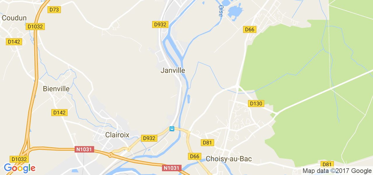 map de la ville de Janville