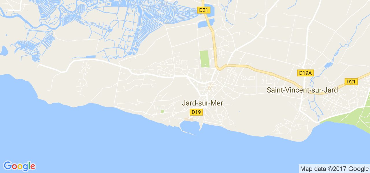 map de la ville de Jard-sur-Mer