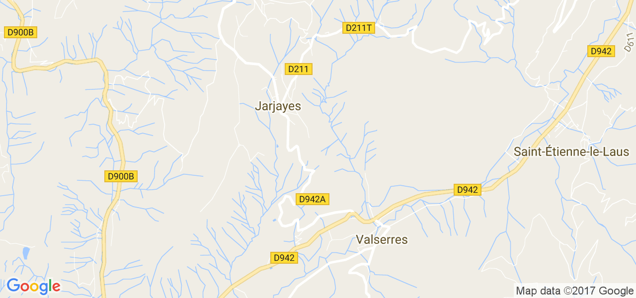 map de la ville de Jarjayes