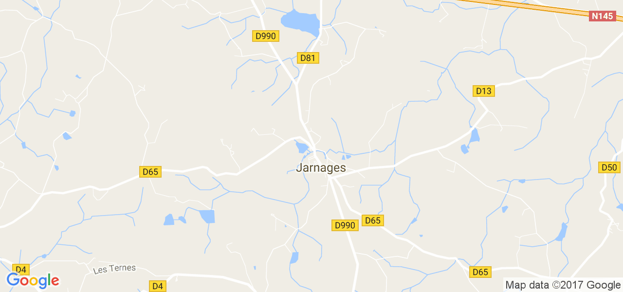 map de la ville de Jarnages