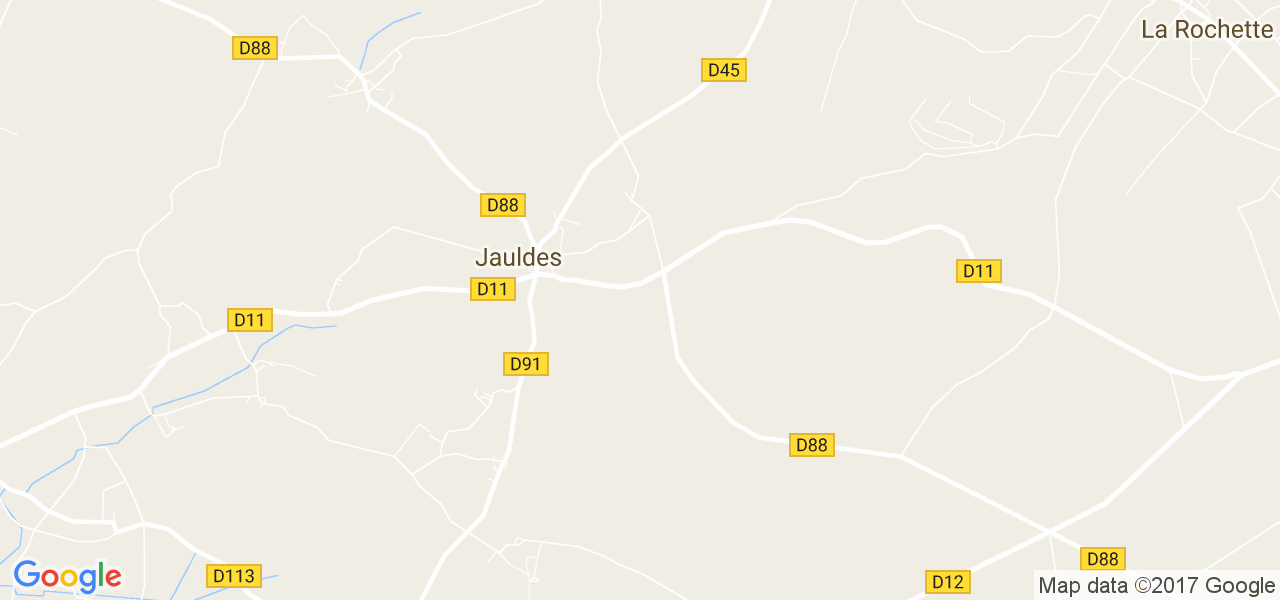 map de la ville de Jauldes