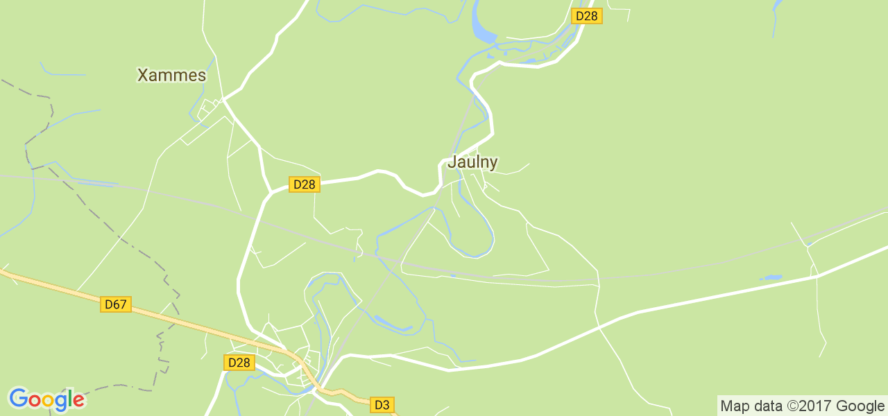 map de la ville de Jaulny