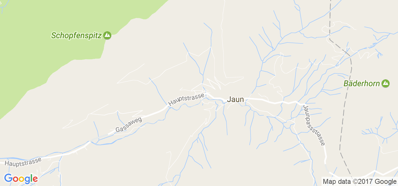 map de la ville de Jaun