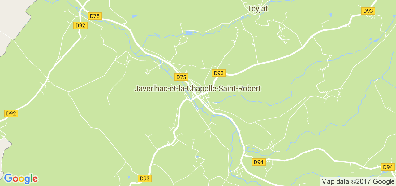 map de la ville de Javerlhac-et-la-Chapelle-Saint-Robert