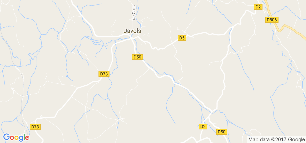 map de la ville de Javols