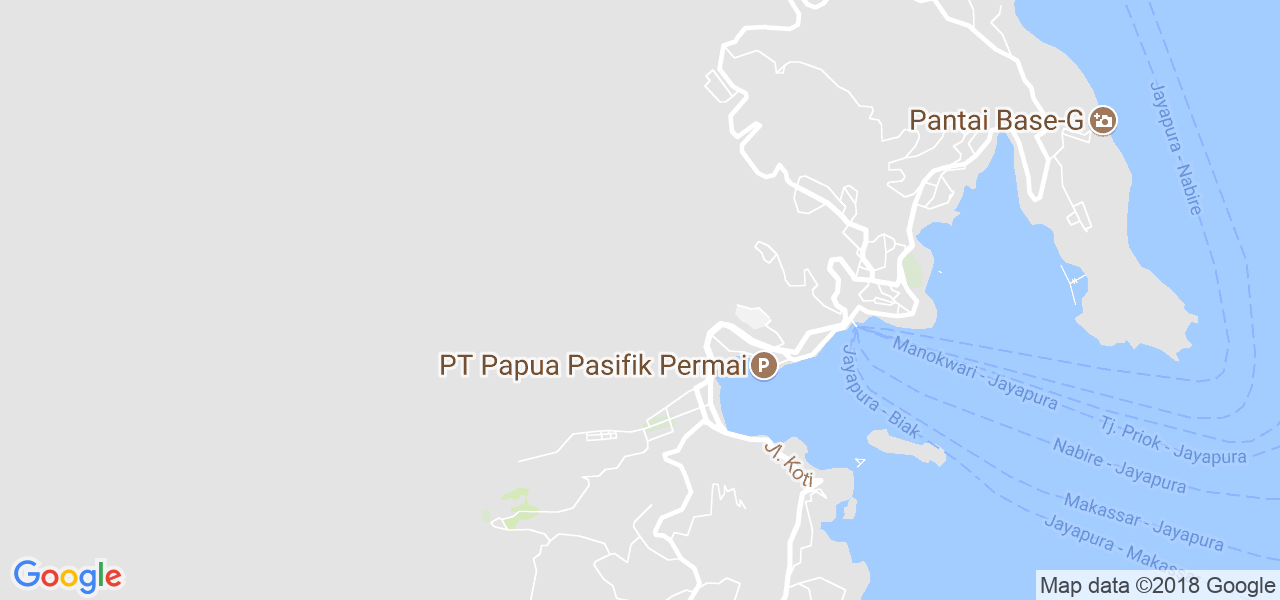 map of the city of Jayapura