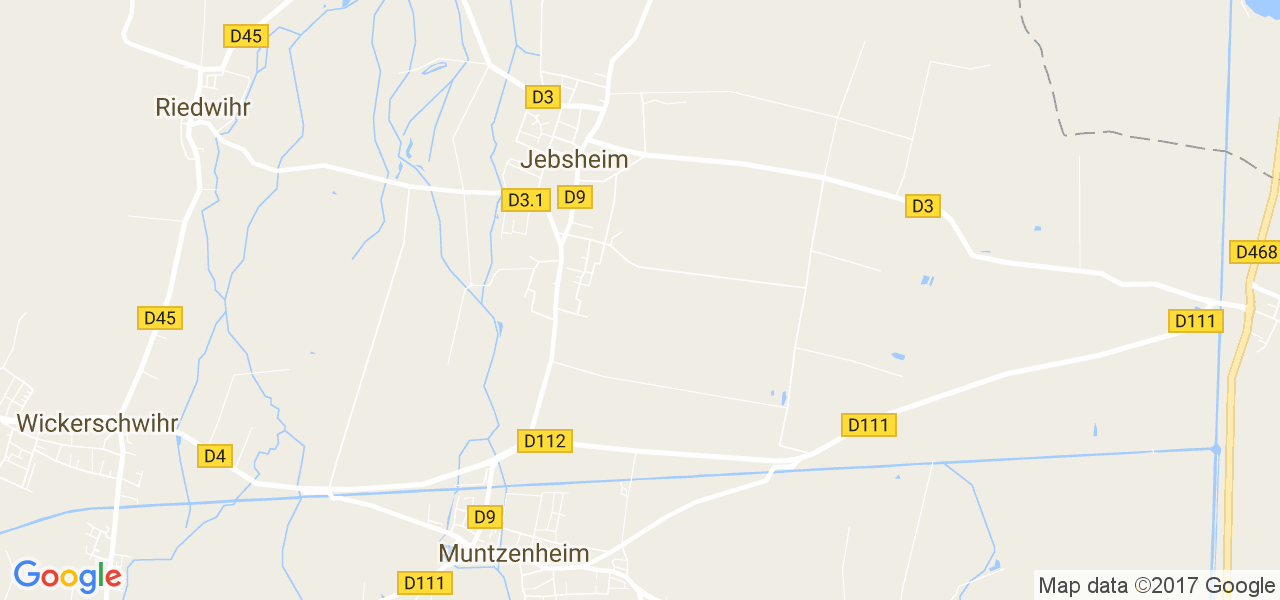 map de la ville de Jebsheim