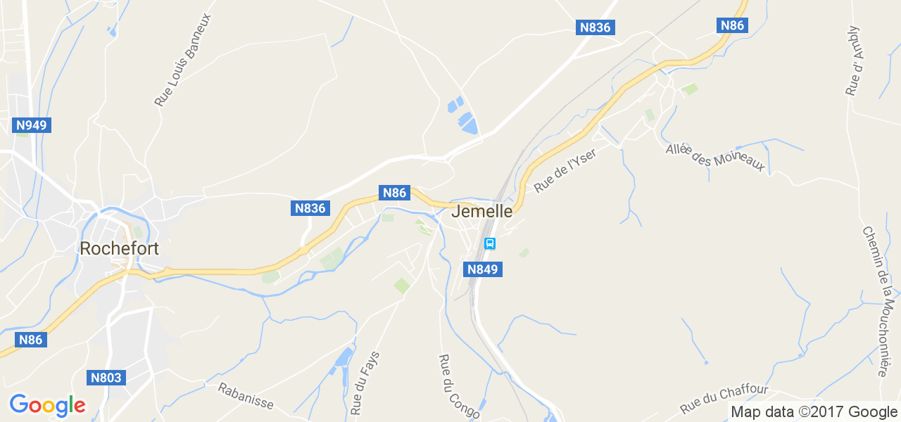 map de la ville de Jemelle