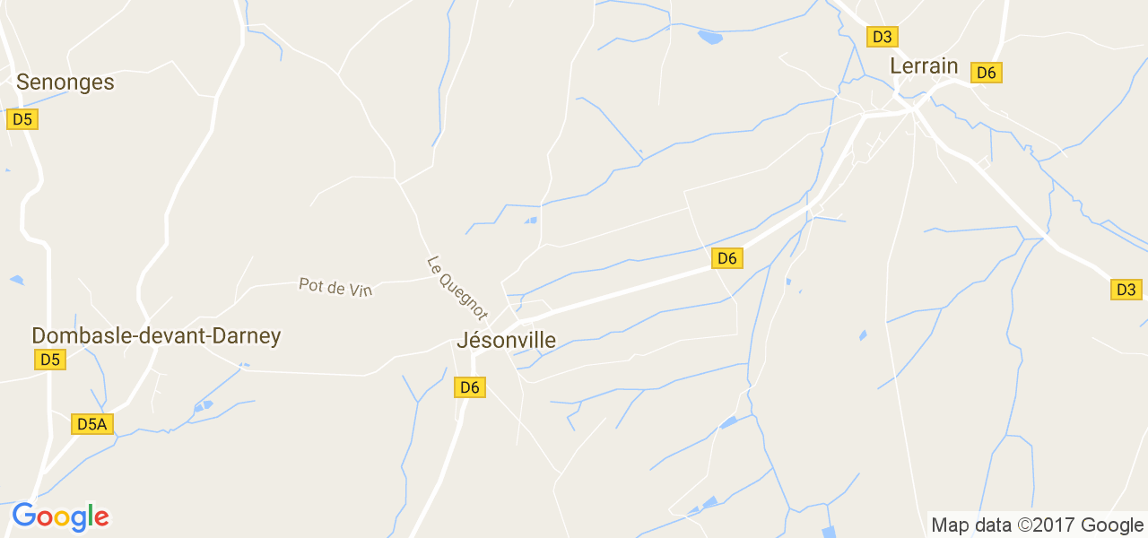 map de la ville de Jésonville