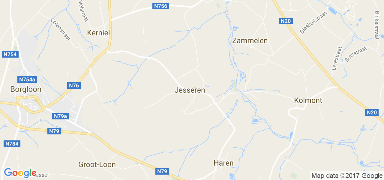 map de la ville de Jesseren