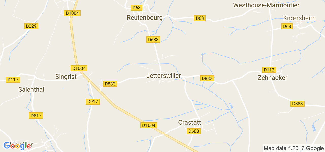 map de la ville de Jetterswiller