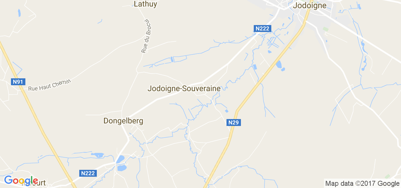 map de la ville de Jodoigne-Souveraine