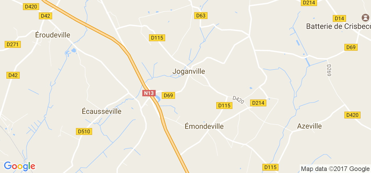 map de la ville de Joganville