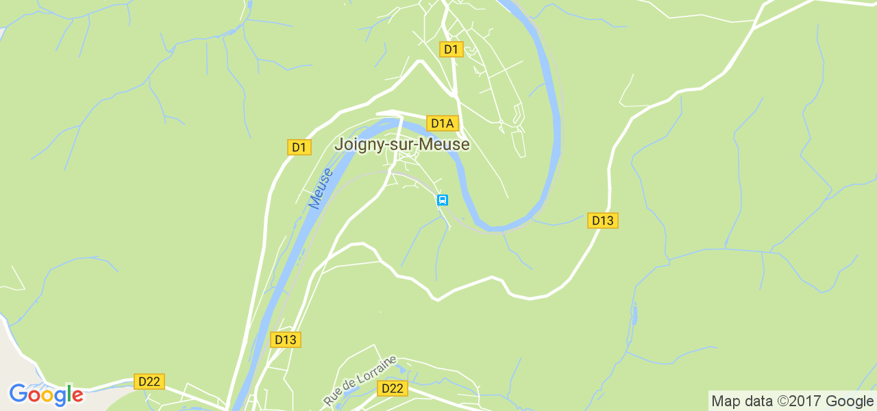 map de la ville de Joigny-sur-Meuse