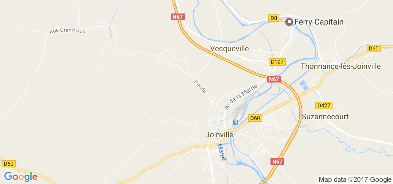 map de la ville de Joinville