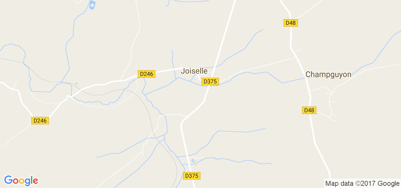 map de la ville de Joiselle