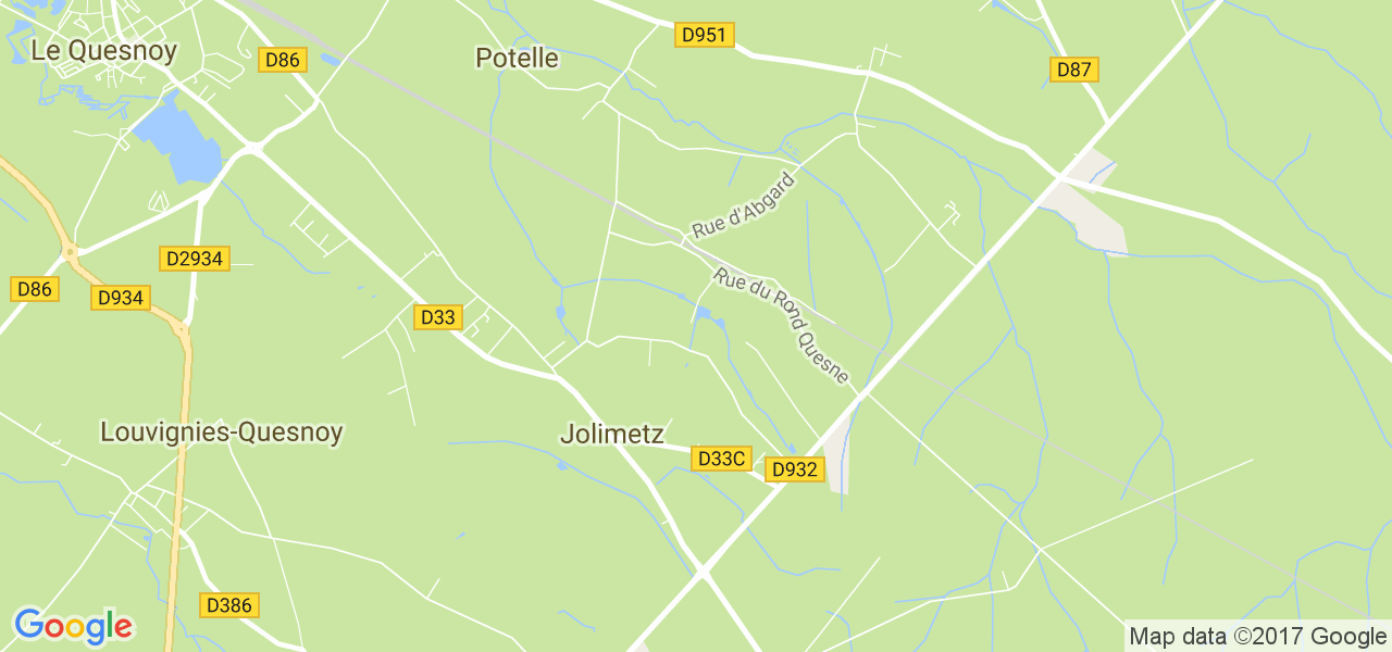 map de la ville de Jolimetz