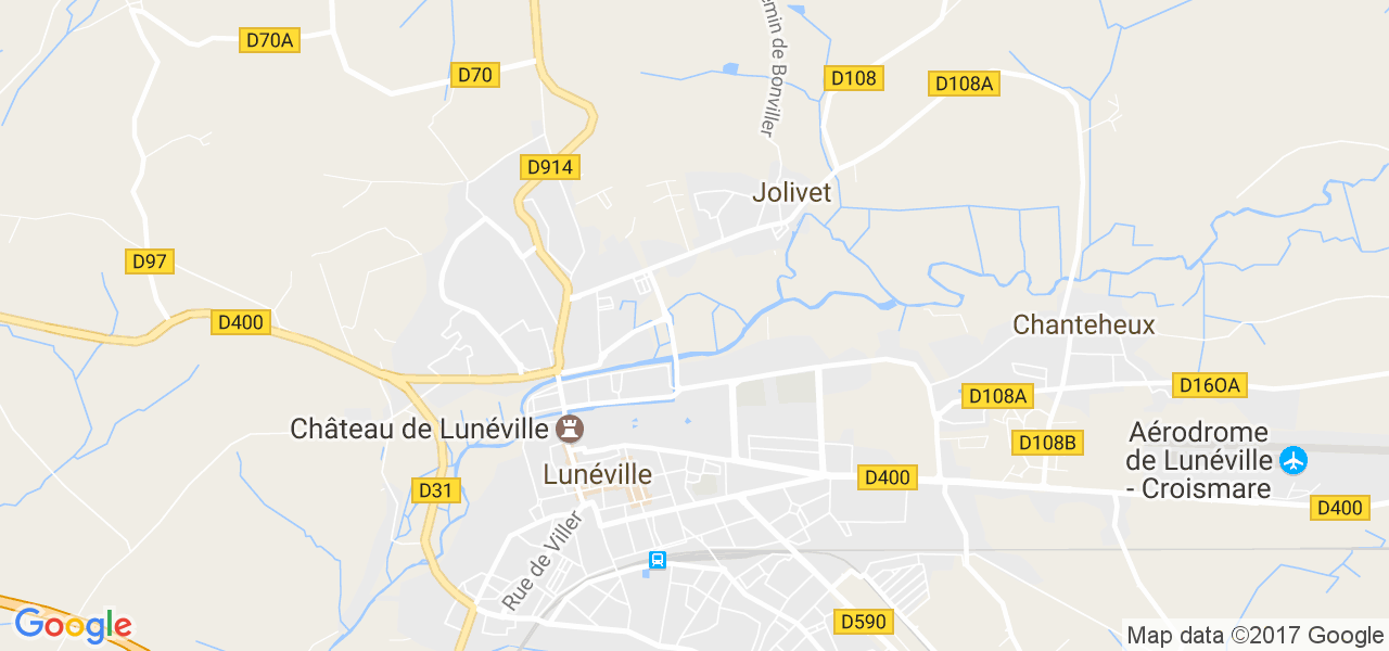 map de la ville de Jolivet