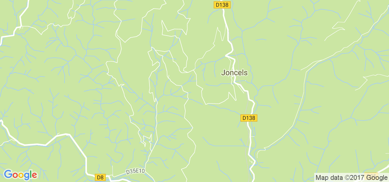 map de la ville de Joncels