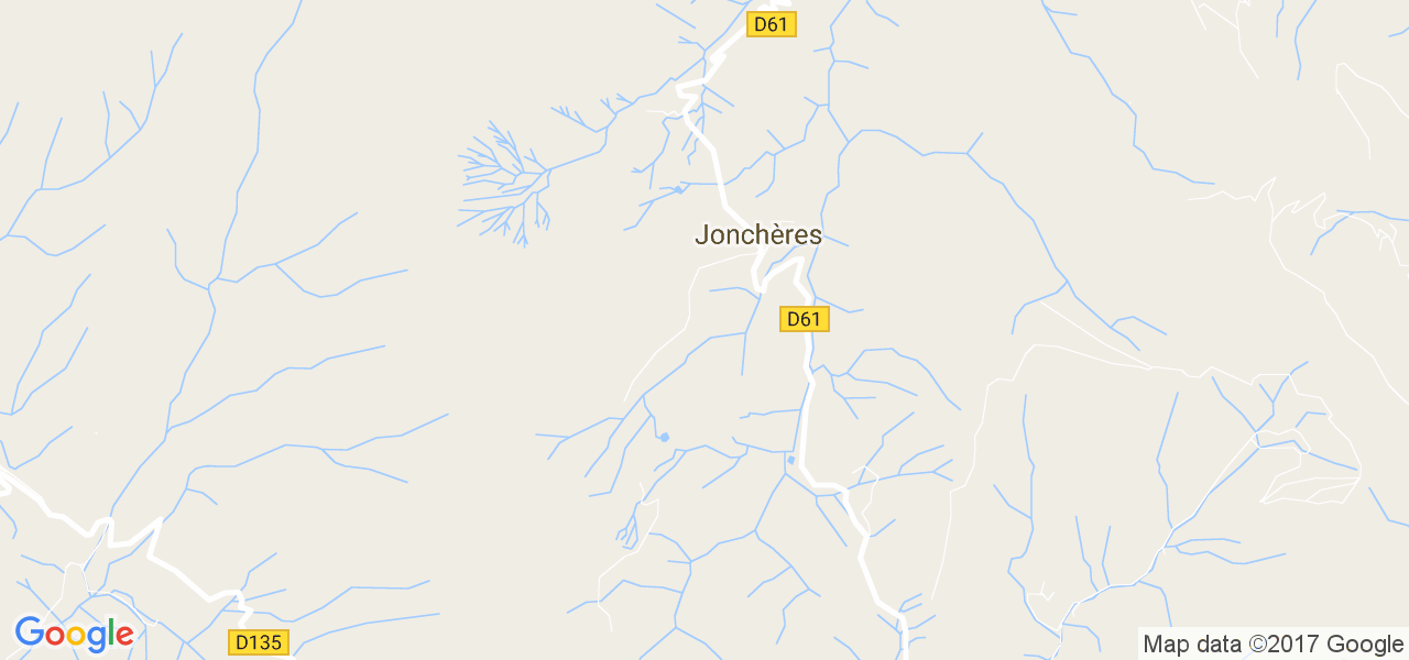 map de la ville de Jonchères