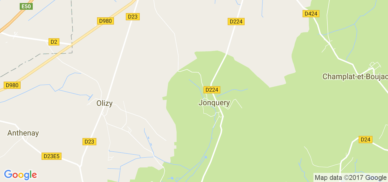 map de la ville de Jonquery