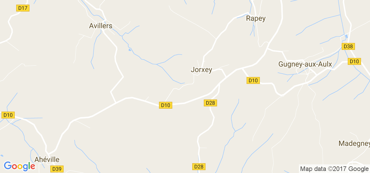 map de la ville de Jorxey