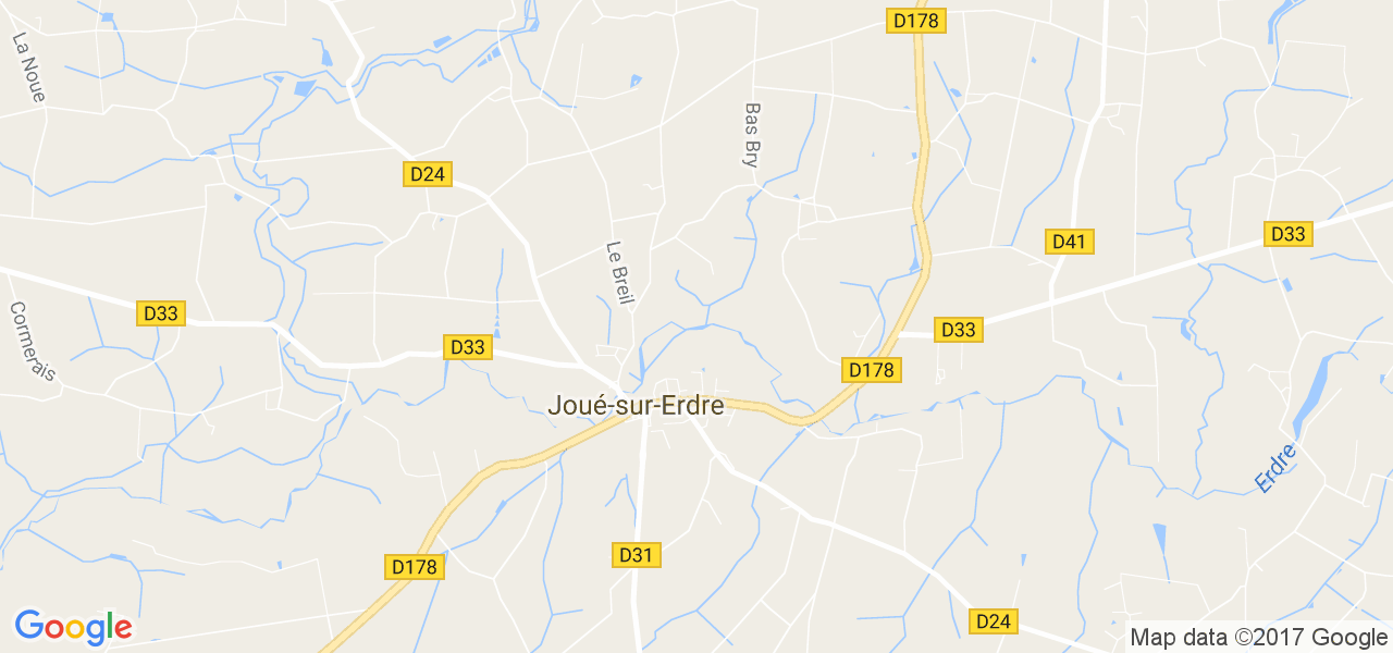 map de la ville de Joué-sur-Erdre