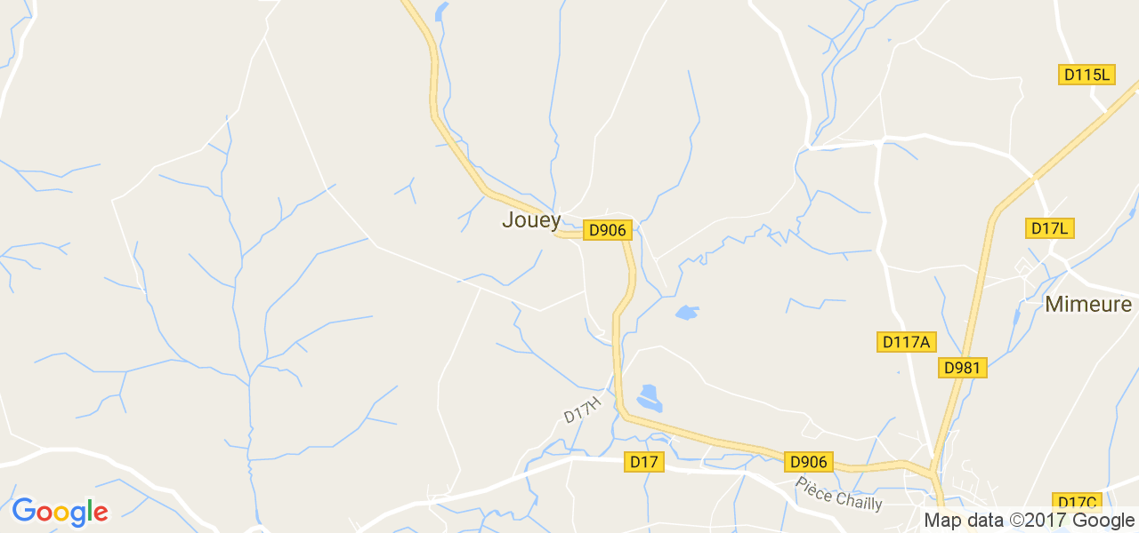 map de la ville de Jouey