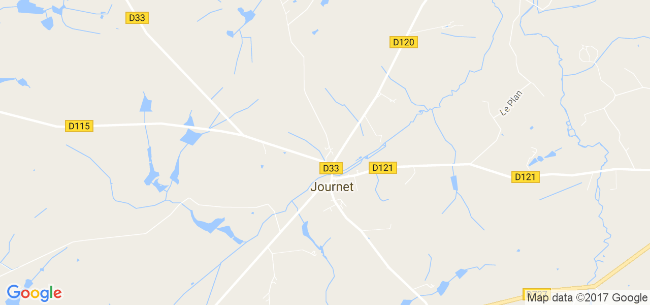 map de la ville de Journet