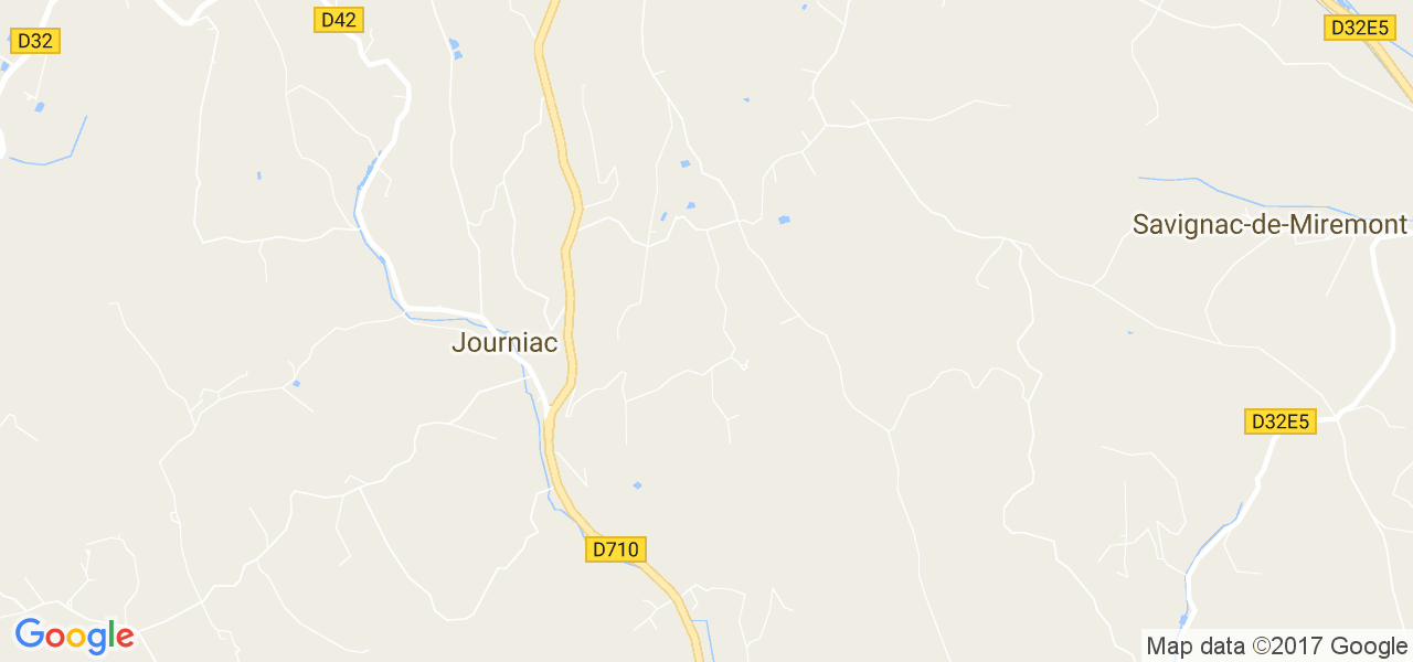 map de la ville de Journiac