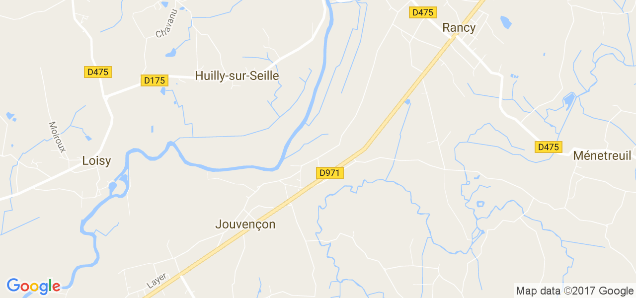 map de la ville de Jouvençon