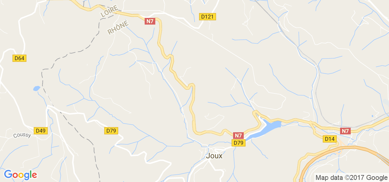 map de la ville de Joux