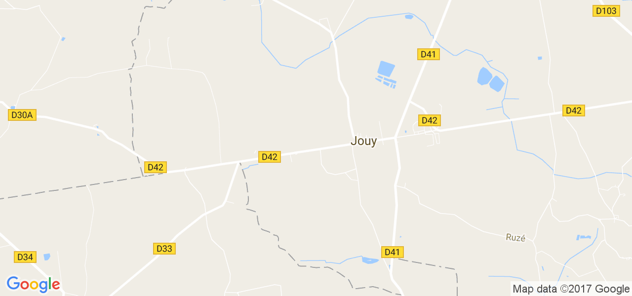 map de la ville de Jouy