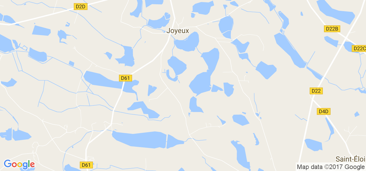 map de la ville de Joyeux