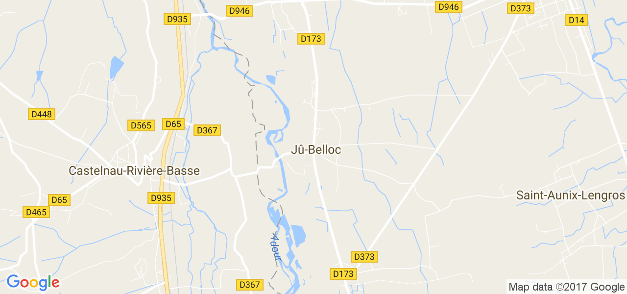 map de la ville de Jû-Belloc