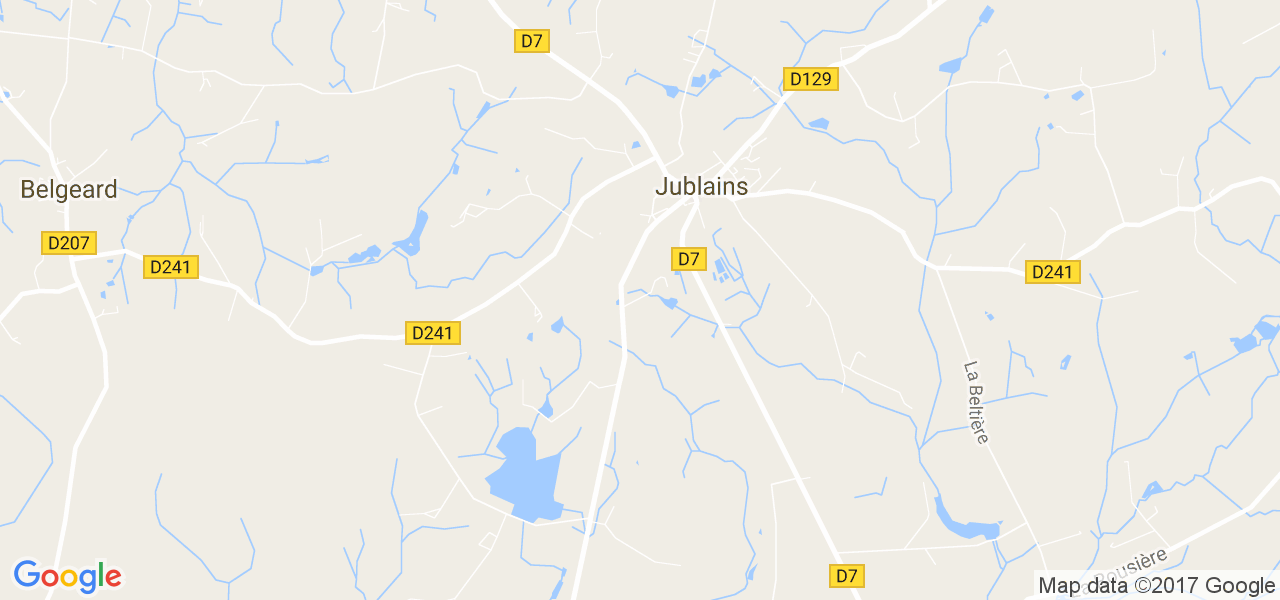 map de la ville de Jublains