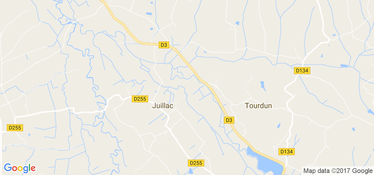 map de la ville de Juillac