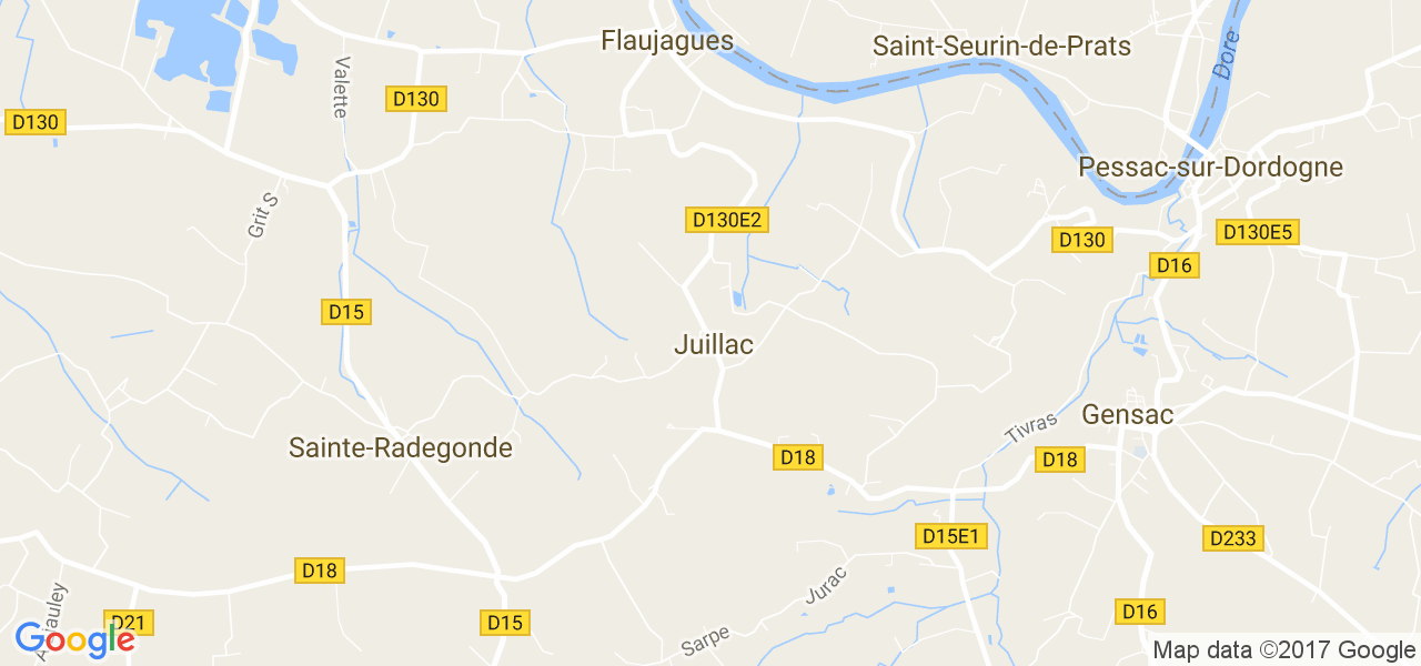 map de la ville de Juillac