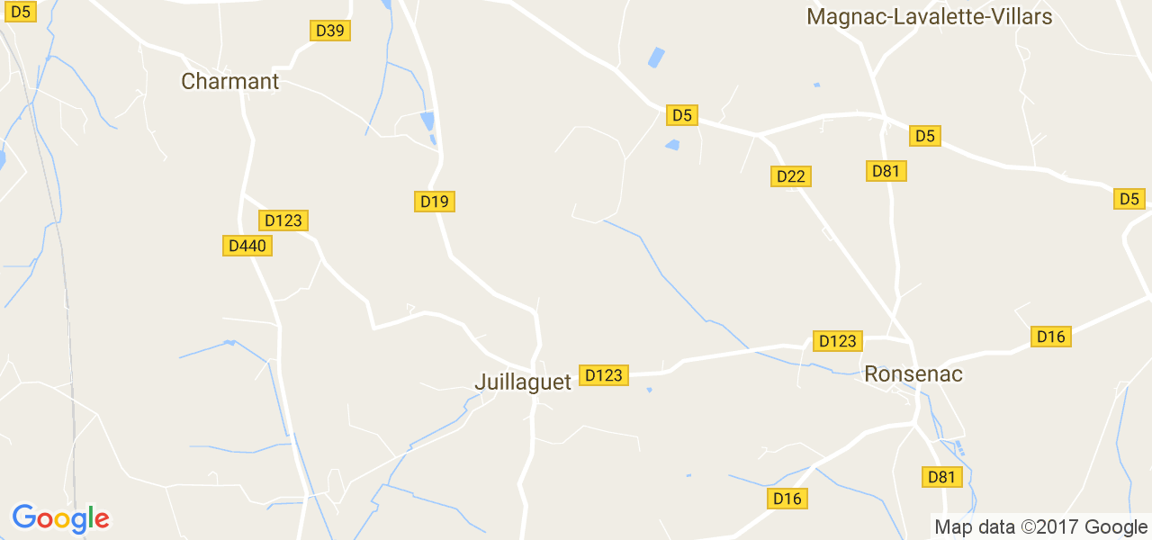 map de la ville de Juillaguet